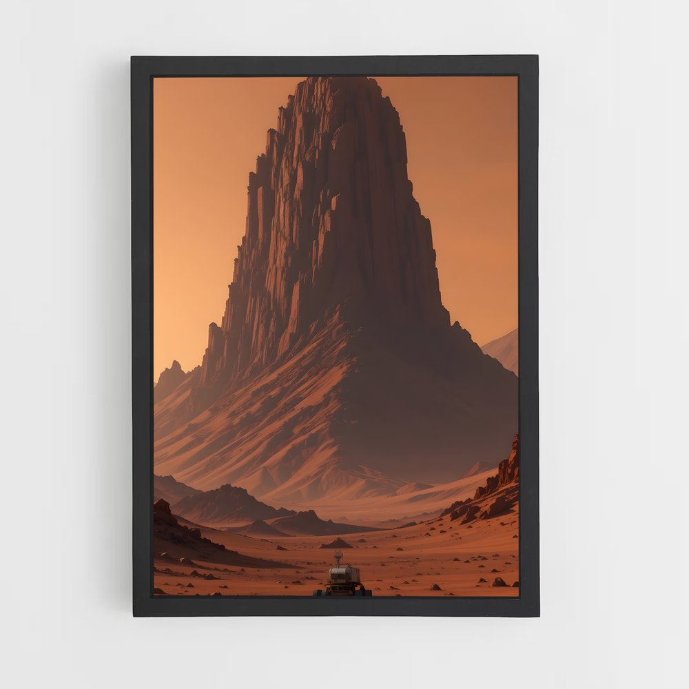 Poster splendide Mont Olympus – affiche Système solaire (vue 2)